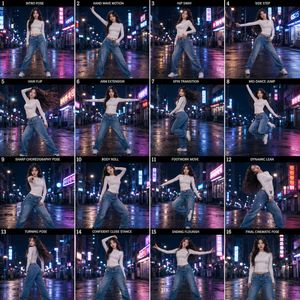 K-Pop 舞蹈动作分解图