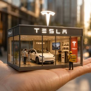超现实微缩 Tesla 展厅