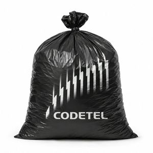 定制品牌黑色塑料袋