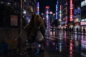 苦行僧清扫霓虹东京