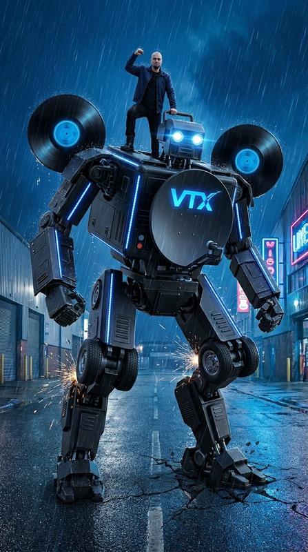 Rainy Night Mecha Robot
