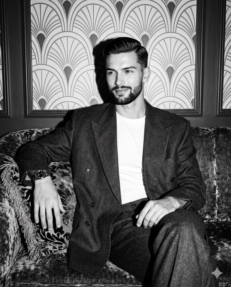 Monochrome Hollywood Portrait