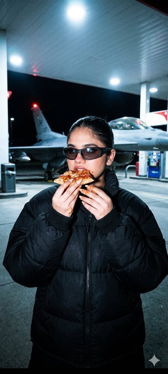 Fighter Jet Pizza Night Shot