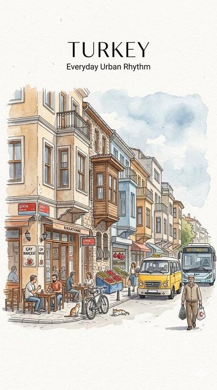 New York Watercolor Sketch Poster