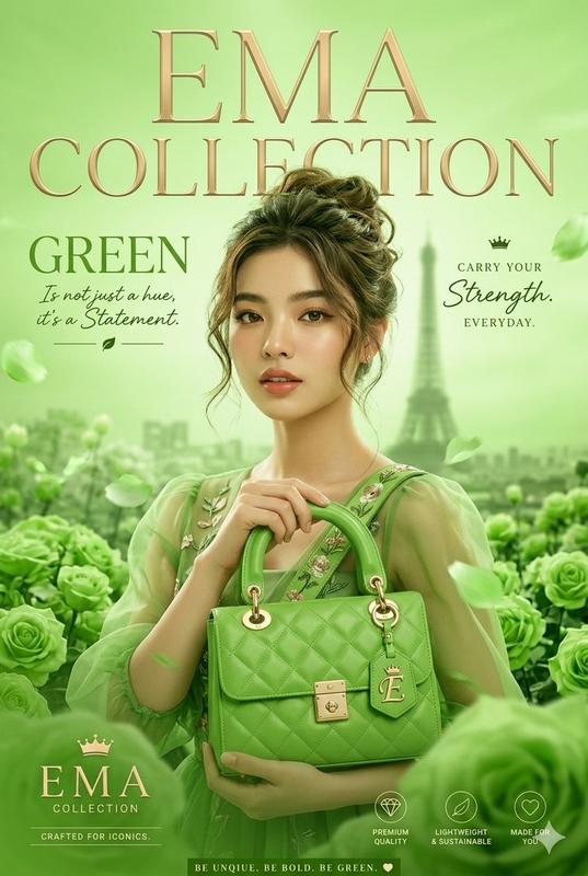 Green Fashion Magazine Cover