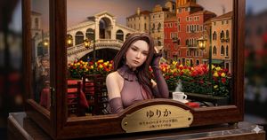 威尼斯咖啡馆微缩模型展示