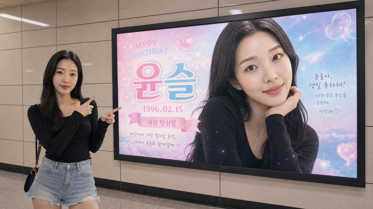 Subway Birthday Billboard