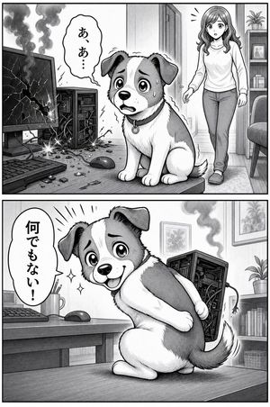 “闯祸小狗”漫画