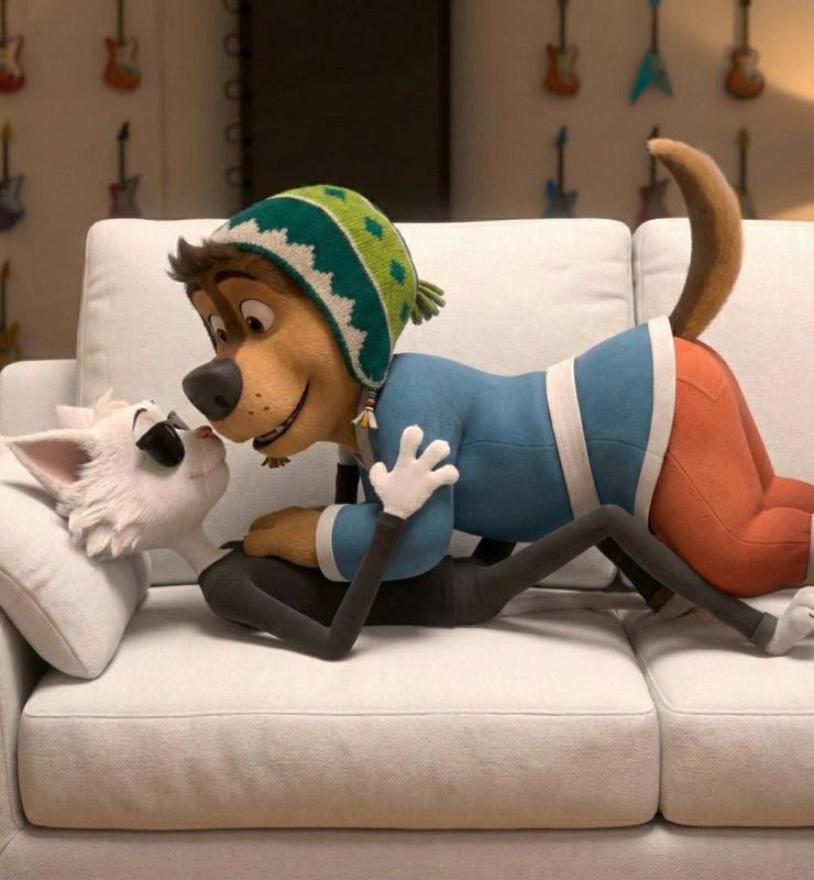 Rock Dogs On Sofa