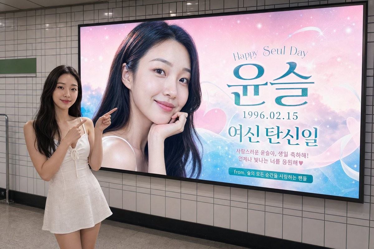 Subway Birthday Billboard