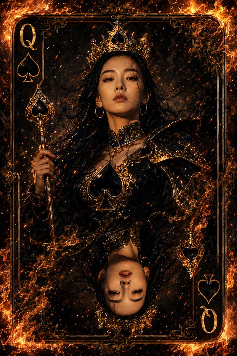 黑桃皇后奇幻扑克牌