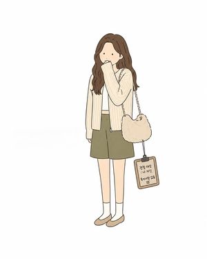 极简漫画风贺卡