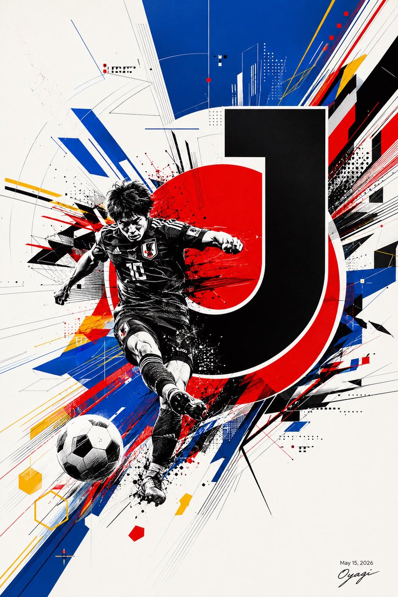 动态 J.League 足球海报