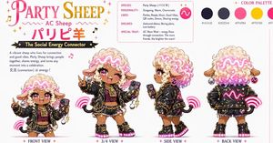 Party Sheep 角色设定图