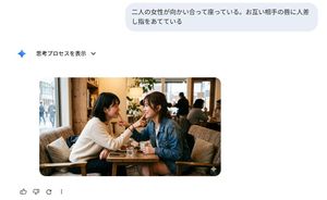 日语 AI 图像结果 UI