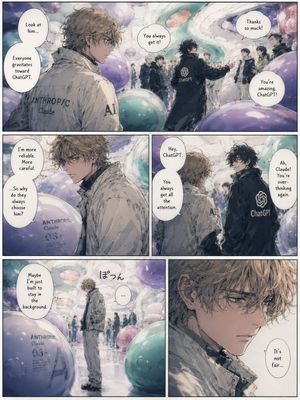 Jealous Claude 漫画页面