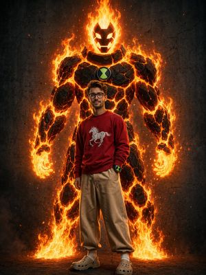 Heatblast Ben 10 街头风肖像