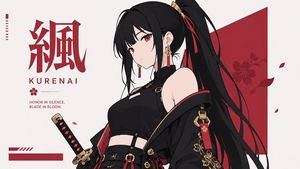 Kurenai 扁平化动漫海报