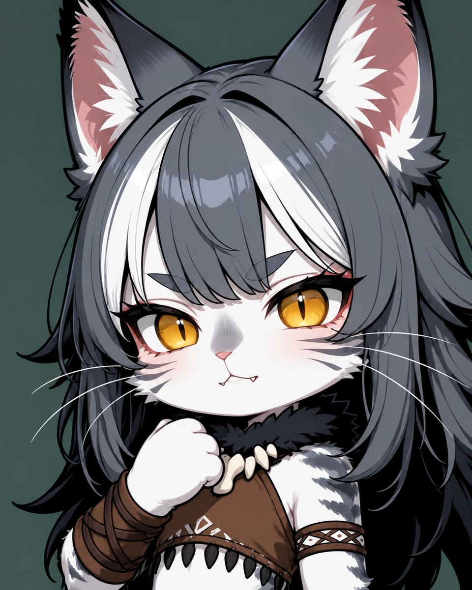 Realistic Long-Haired Cat