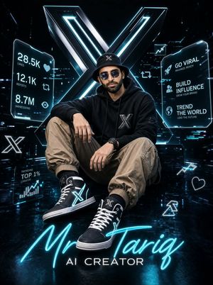 未来感 AI 创作者海报