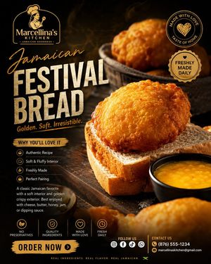 奢华牙买加 Festival Bread 海报