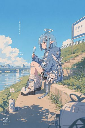 复古波普风河岸主视觉图