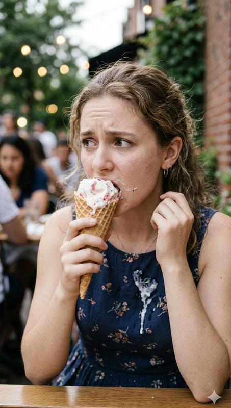 Melting Ice Cream Portrait