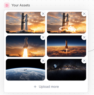空间资产库 UI
