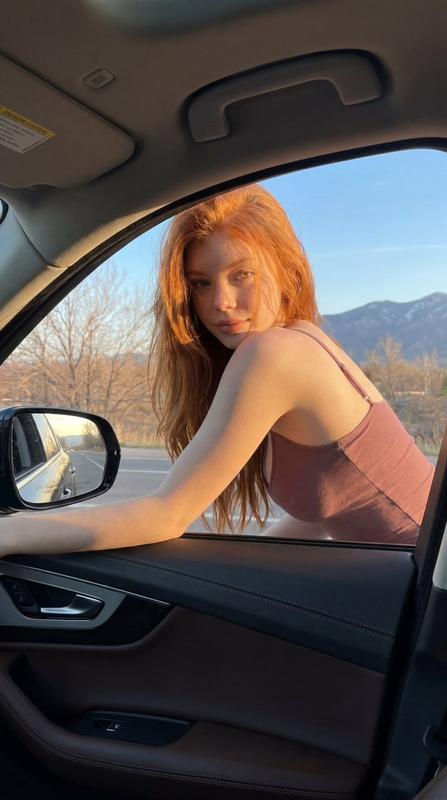 Red-Haired Car Portrait