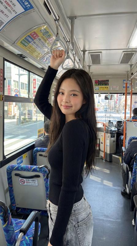 Japanese Bus Travel Portrait