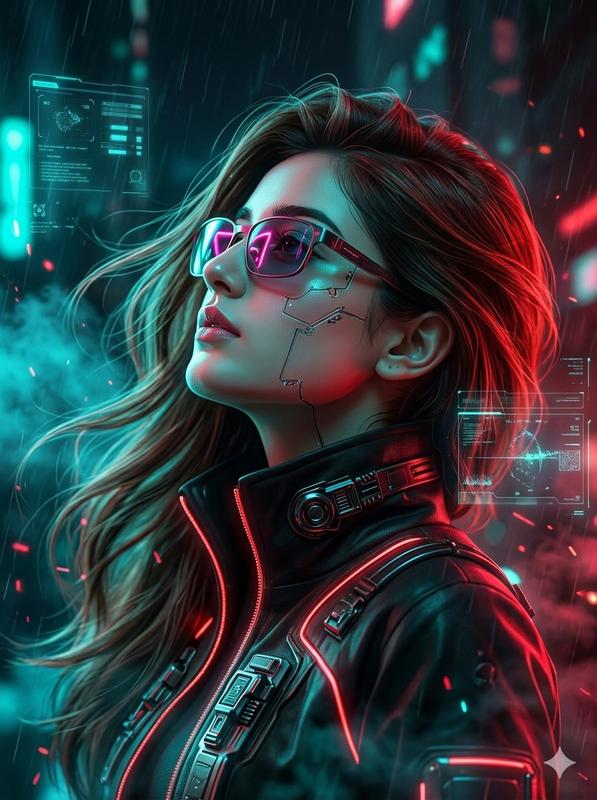 Cyberpunk Neon Fashion