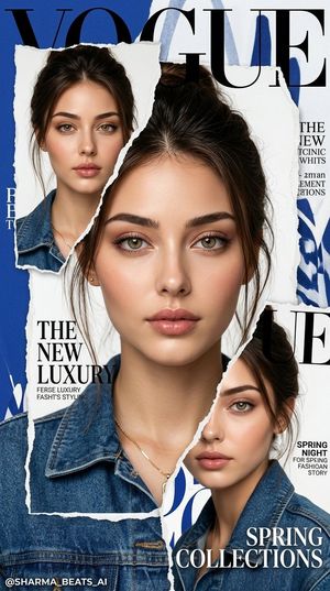 奢华 Vogue 时尚杂志海报