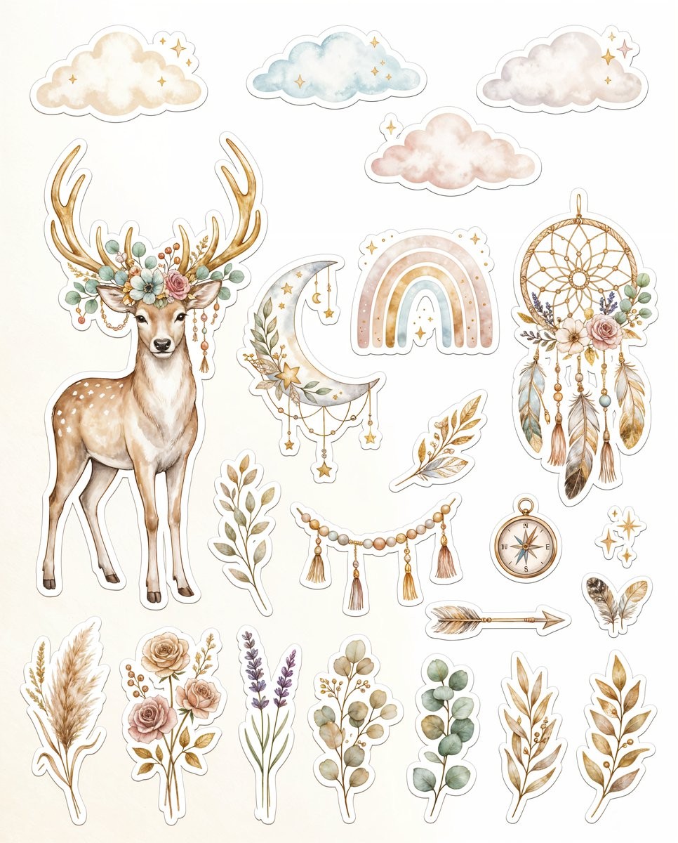 Boho Sticker Collection