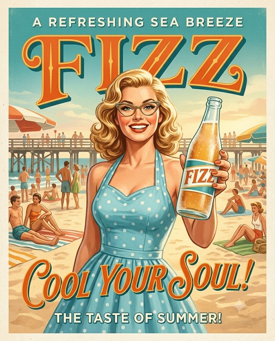 Vintage Soda Poster