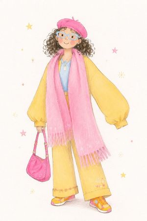 极简儿童插画风格