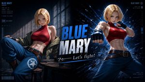 Blue Mary 格斗游戏海报