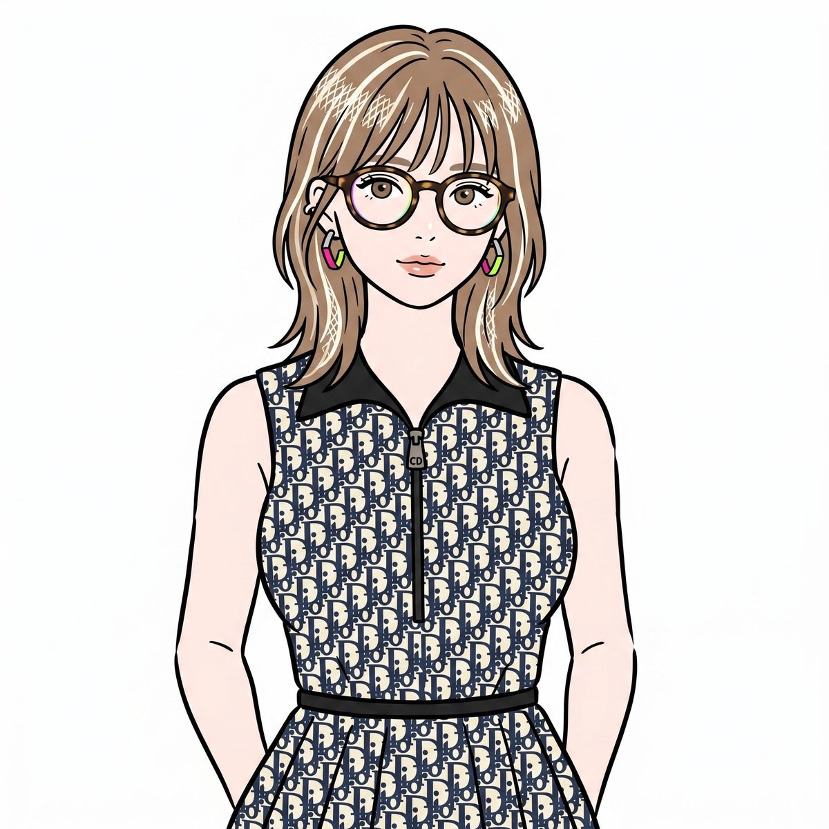 Minimal Anime Portrait