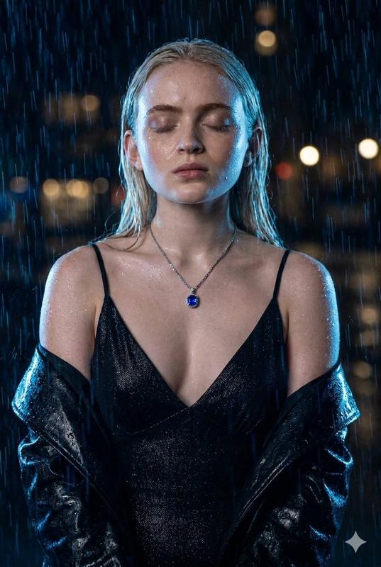 Rainy Night Cinematic Portrait