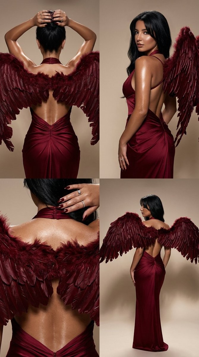 Dark Luxury Fallen Angel Editorial