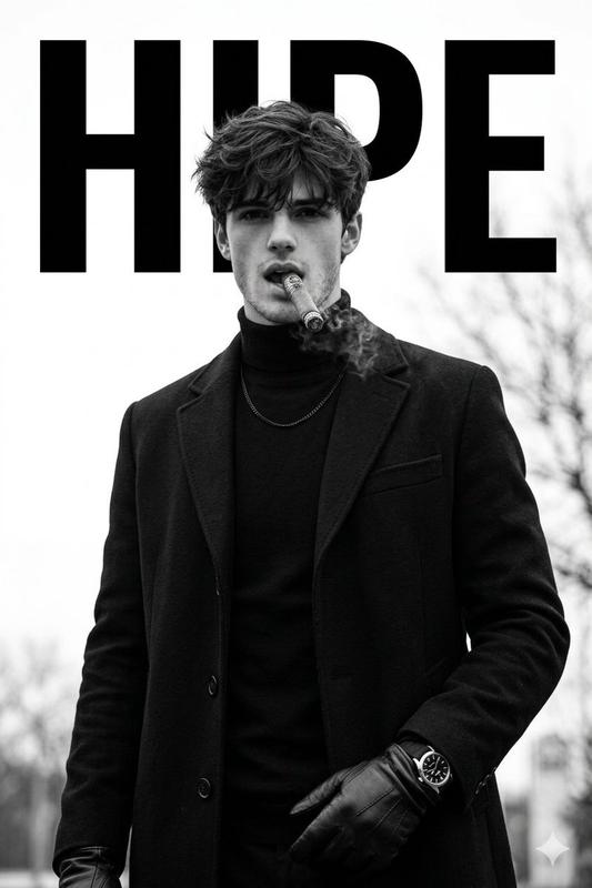Luxury Monochrome Male Fashion Portrait