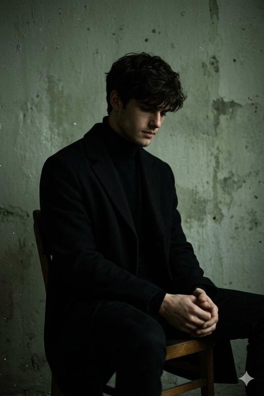Moody Low-Key Male Portrait