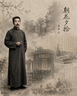 文学插画肖像