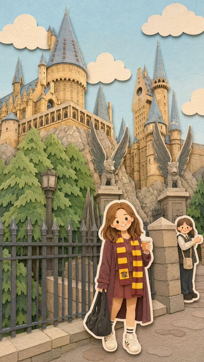 Kawaii Paper-Cut Travel Diorama