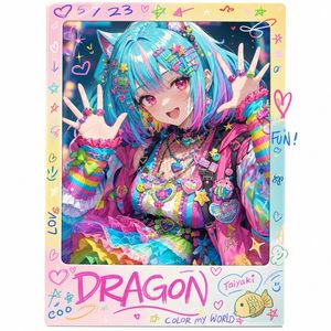 彩虹 Decora 动漫照片卡