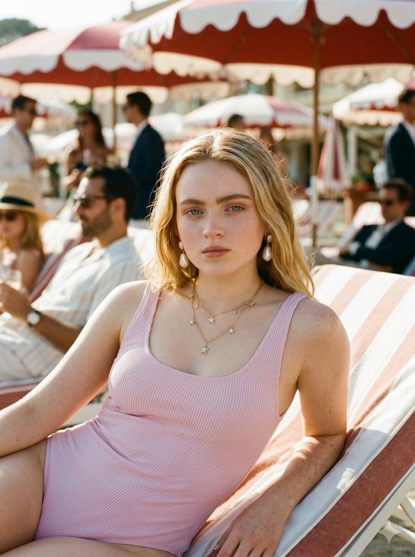 Golden Hour Beach Club Portrait