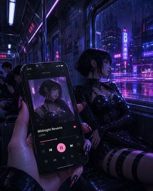 赛博朋克地铁音乐播放器