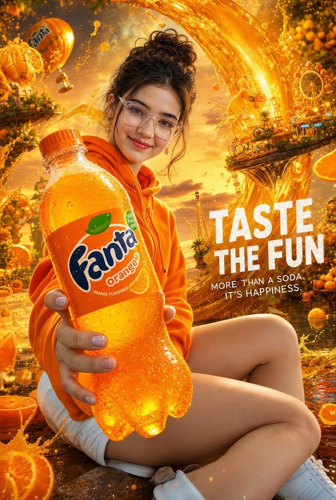 Cinematic Orange Soda Ad Poster