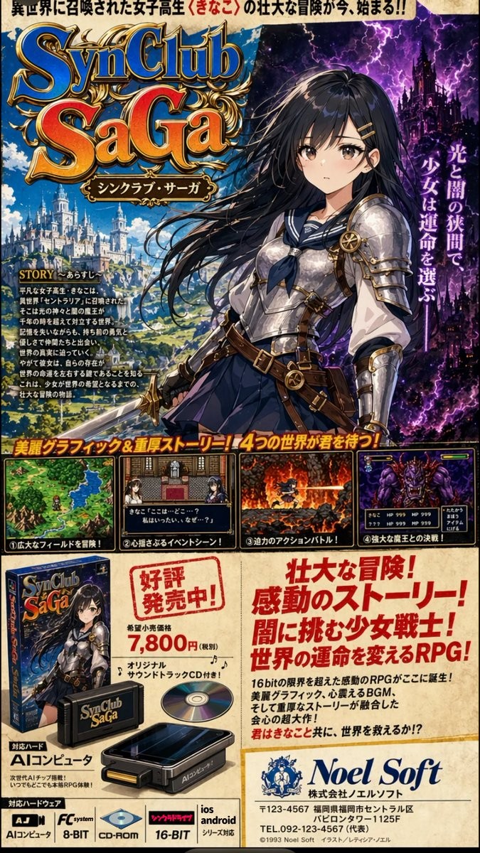 Retro JRPG Magazine Ad