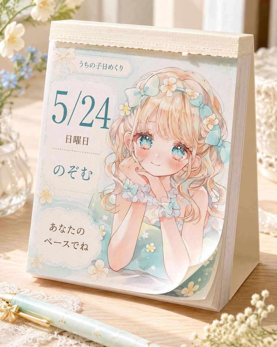 Anime Daily Desk Calendar