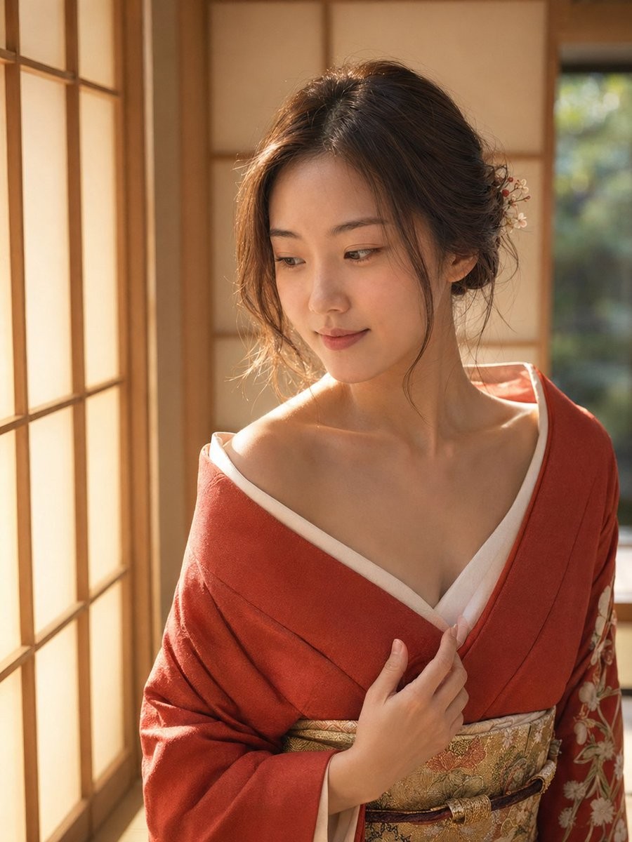 Professional Japanese Kimono Studio Shoot